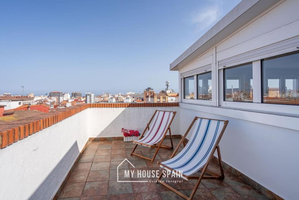 Myhousespain - Atico Con Gran Terraza En Gijón Exterior foto
